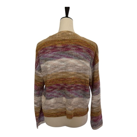 Lucky Brand V-Neck Ombre Button Front Cardigan Size Small - Picture 6 of 16